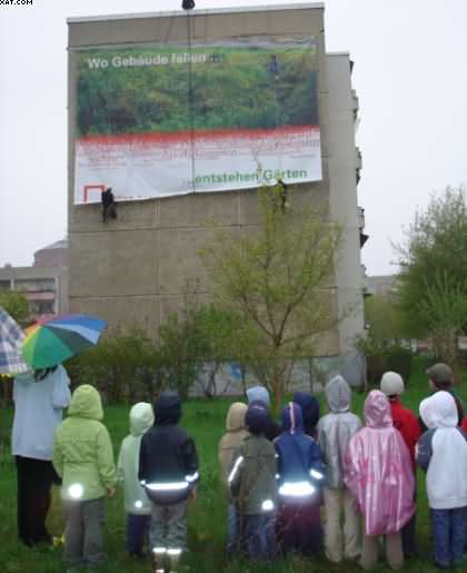 Einweihung Plakatwand
